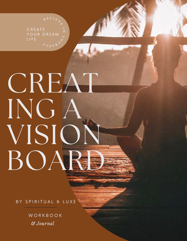 Creating a Vision Board with Manifestation Deck // Reiki Charged Digital Journal
